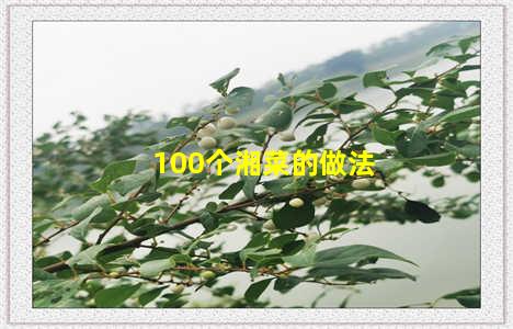 100个湘菜的做法