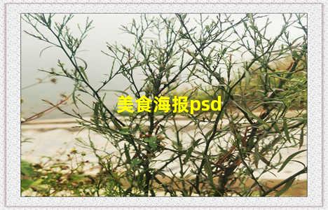 美食海报psd